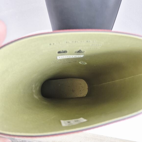 Hunter Argyll Full Knee Rubber Wellington Boots Black Men’s Size US 14 - Picture 9 of 10